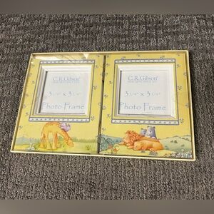 CR Gibson Nursery 2003 Noah's Ark Yellow Double Photo frame